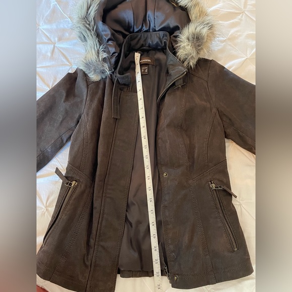 Danier brown leather jacket, 3XS, XXS - Picture 10 of 10